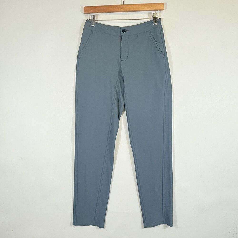 Foray Golf Womens Sz 2 Steel Blue Grey Stretch‎ Slim Athletic Performance Pants